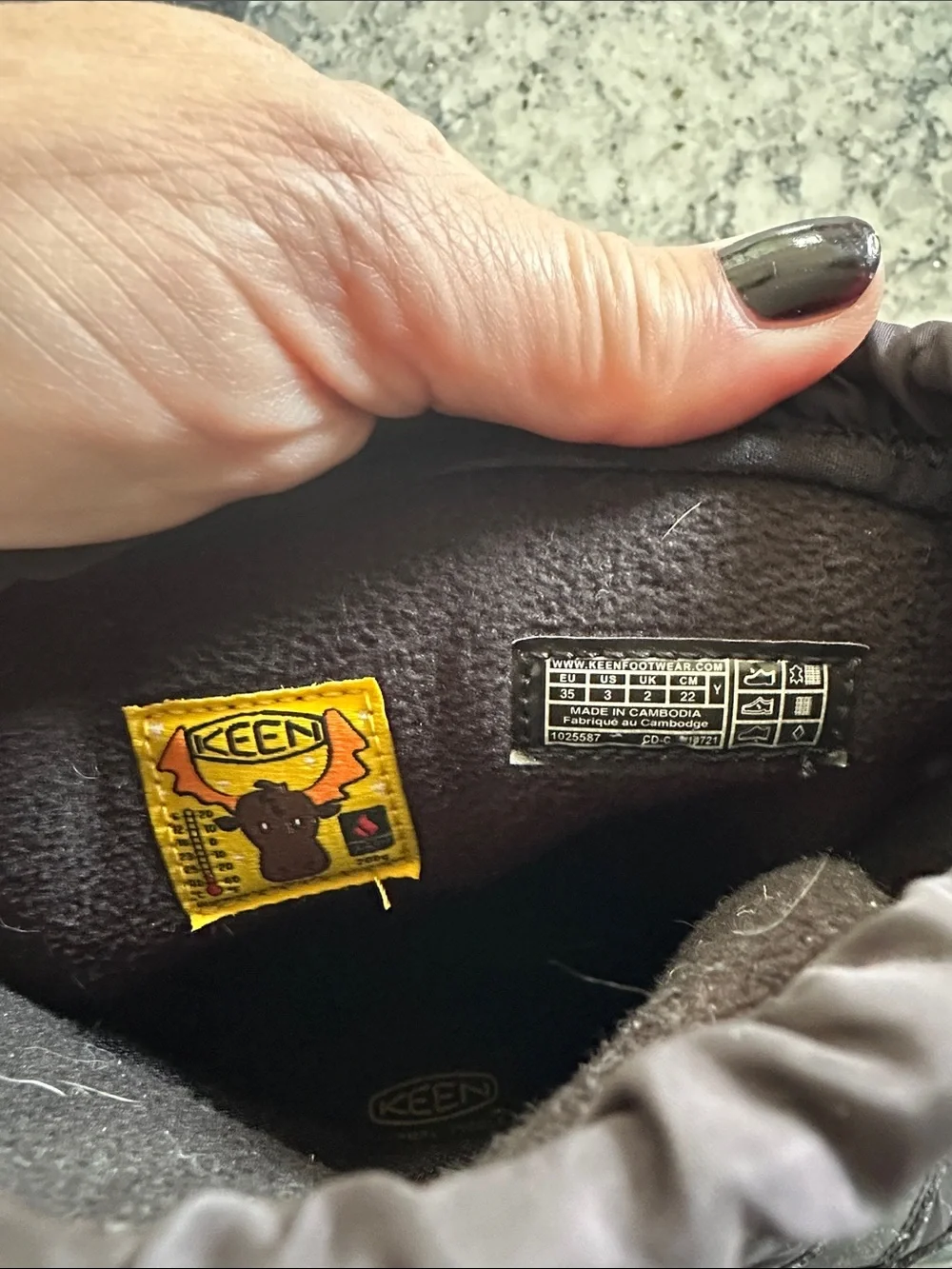 Keen Kids Black Boots with Pink Accents